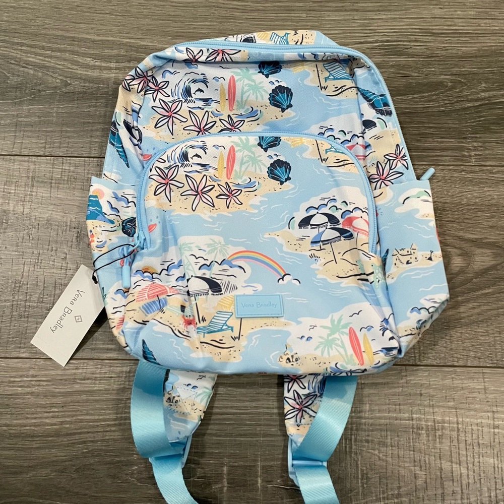 NWT Vera Bradley Beach Print Backpack